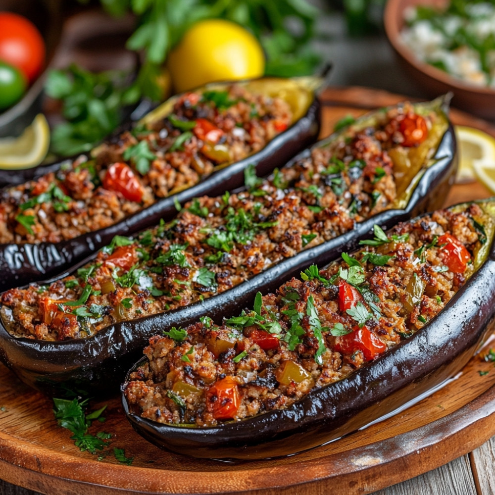 Bakłażany faszerowane po turecku