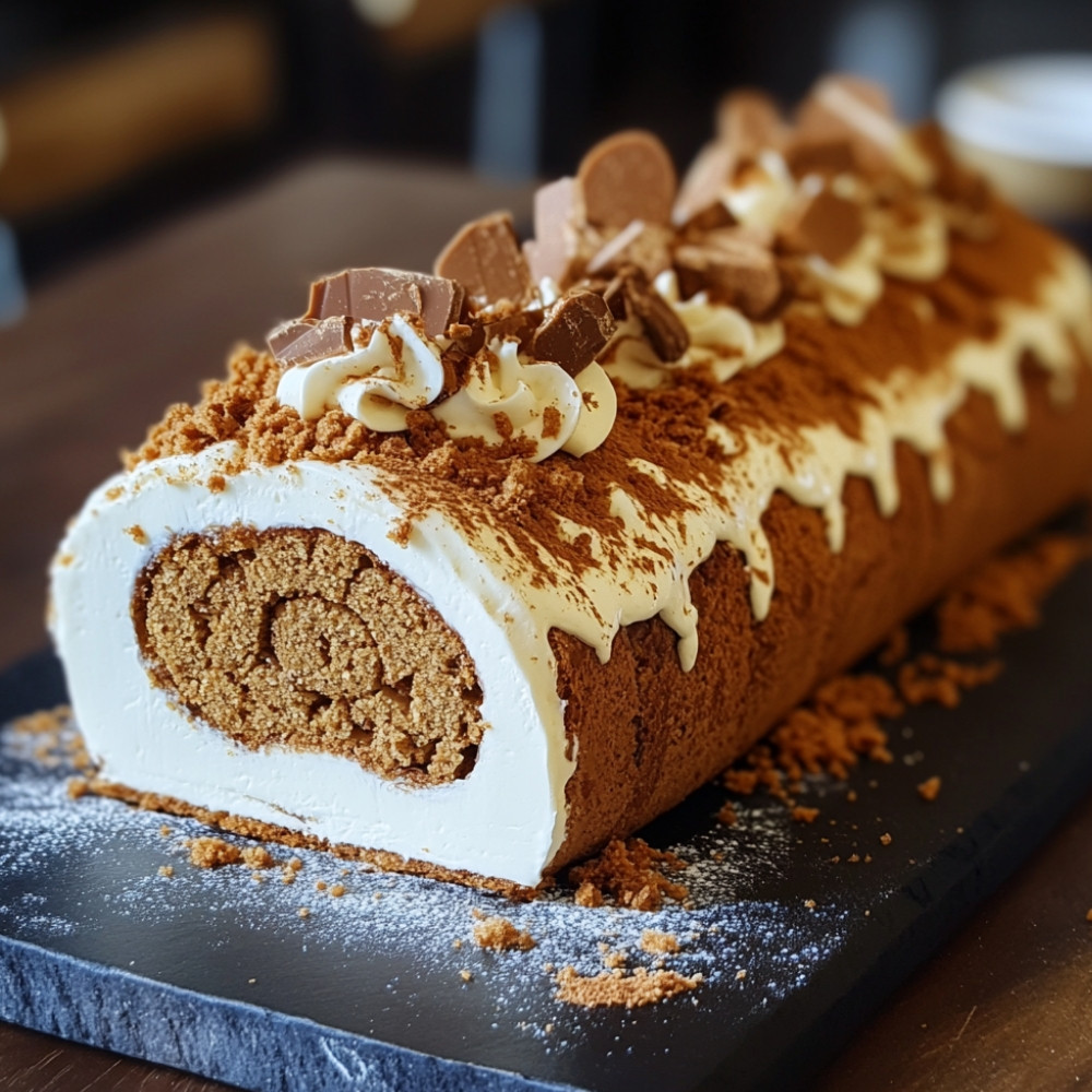 Bûche aux spéculoos