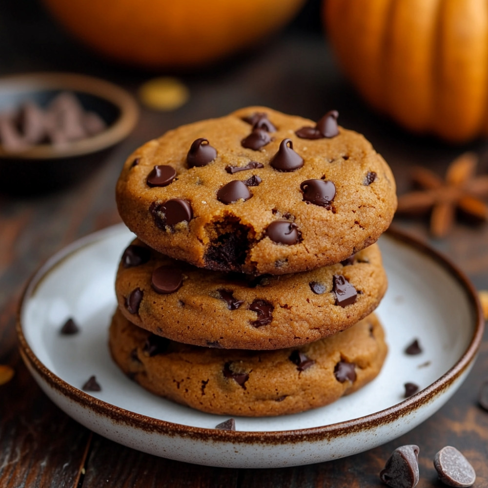 Ciastka z dyni i czekolady