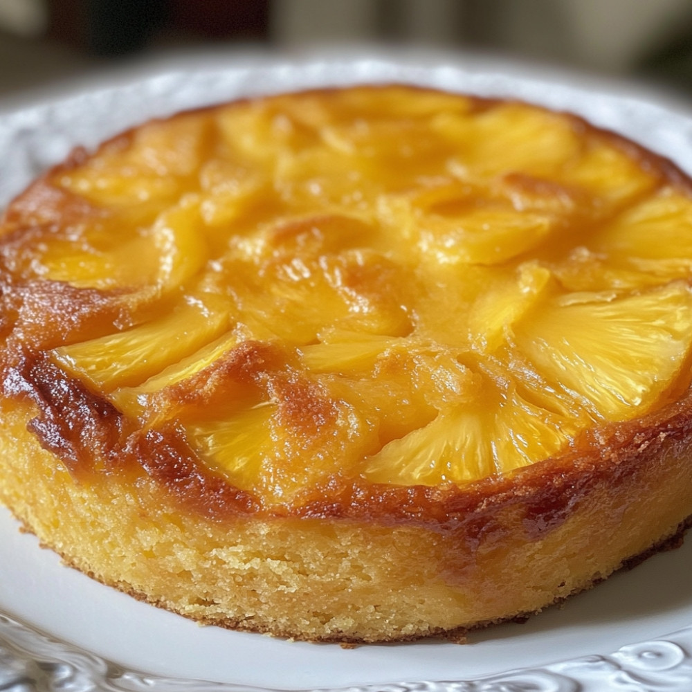 Ciasto odwrócone z ananasem