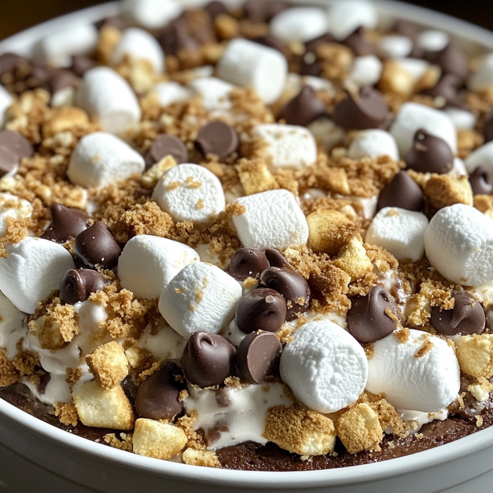 Ciasto pudding s’mores z wolnowaru