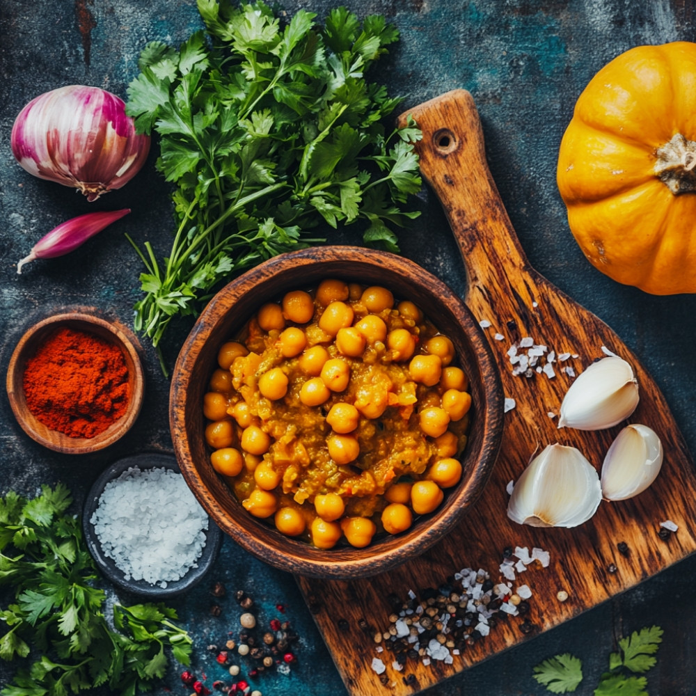 Curry z dyni i ciecierzycy