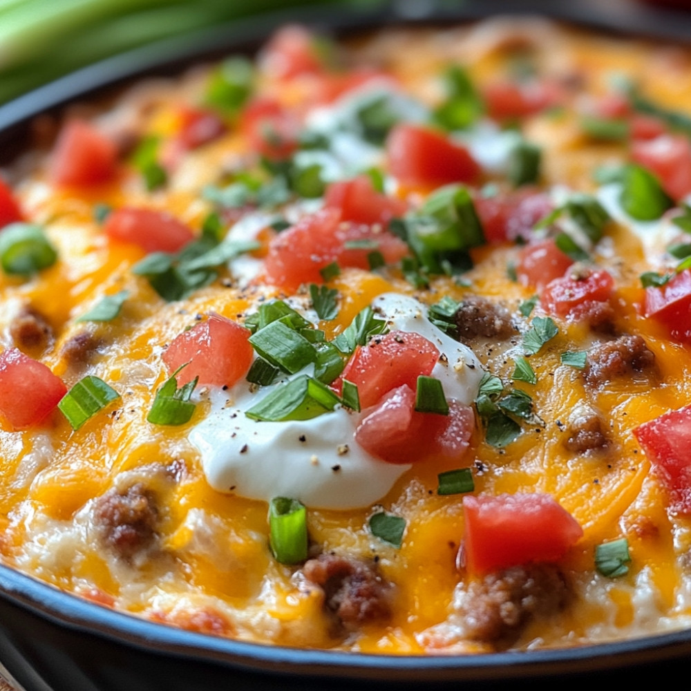 Dip z sera i kiełbasy