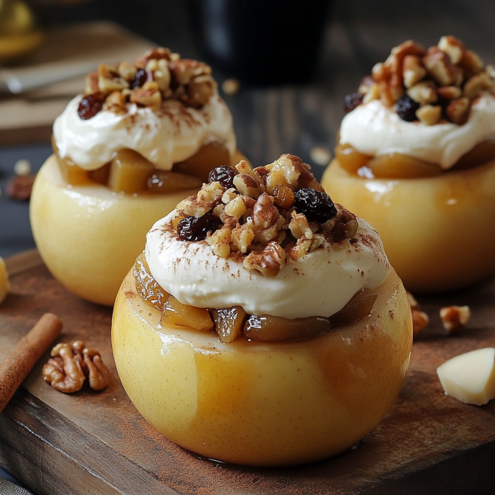 Faszerowane jabłka mascarpone