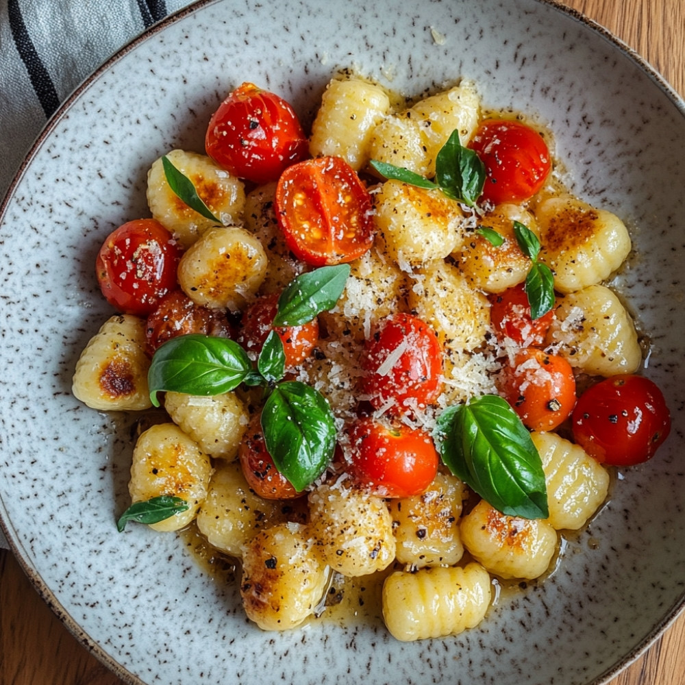Gnocchi z pomidorami i parmezanem