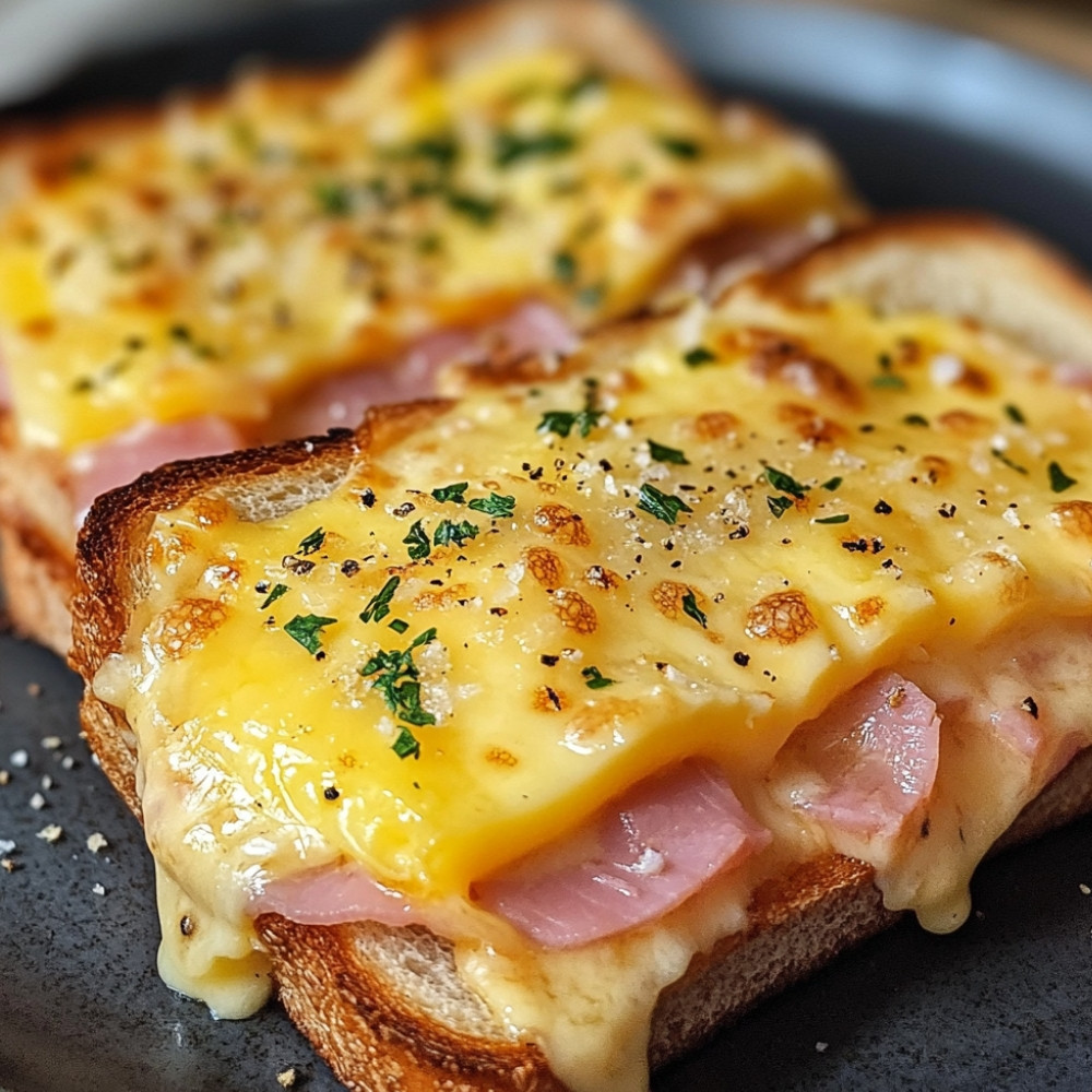 Krokiet monsieur z gotowaną szynką