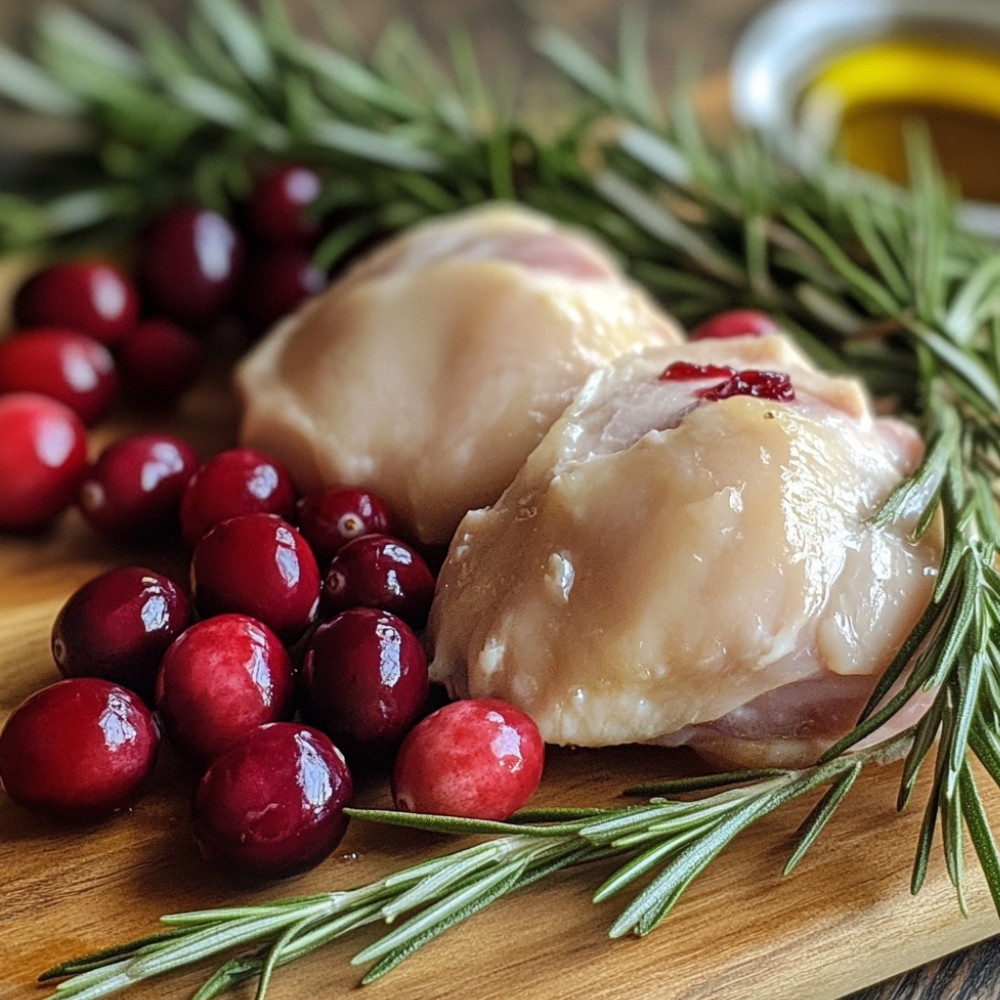 Kurczak z żurawiną i rozmarynem