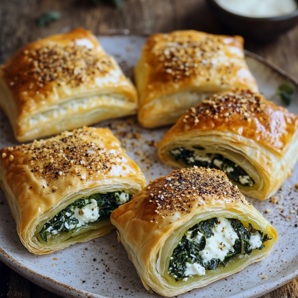 Małe bułeczki zapiekane z ricottą i szpinakiem