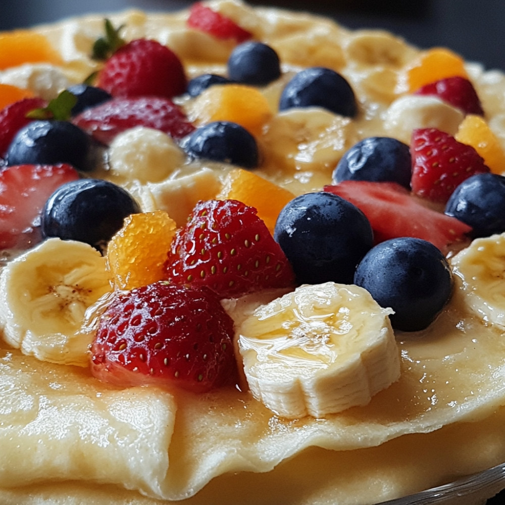 Naleśniki z serem białym i świeżymi owocami