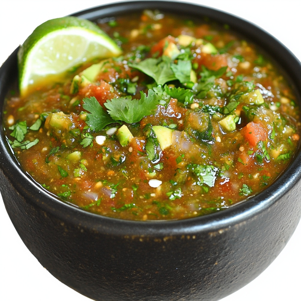 Salsa z awokado i poblano