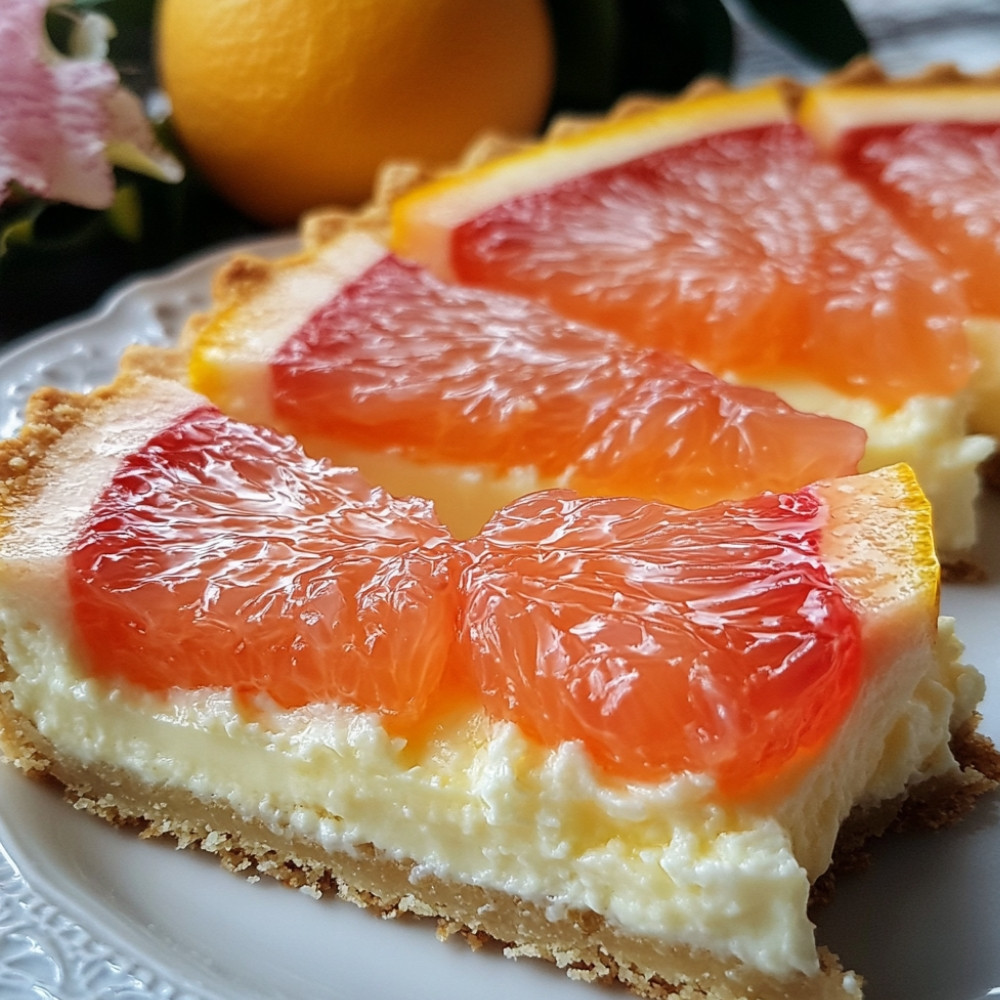 Tarta z serem białym i pomelo