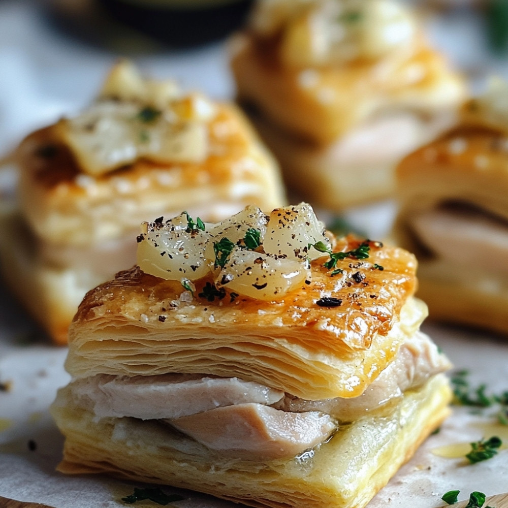 Vol-au-vent z indykiem w sosie białego wina i parmezanem