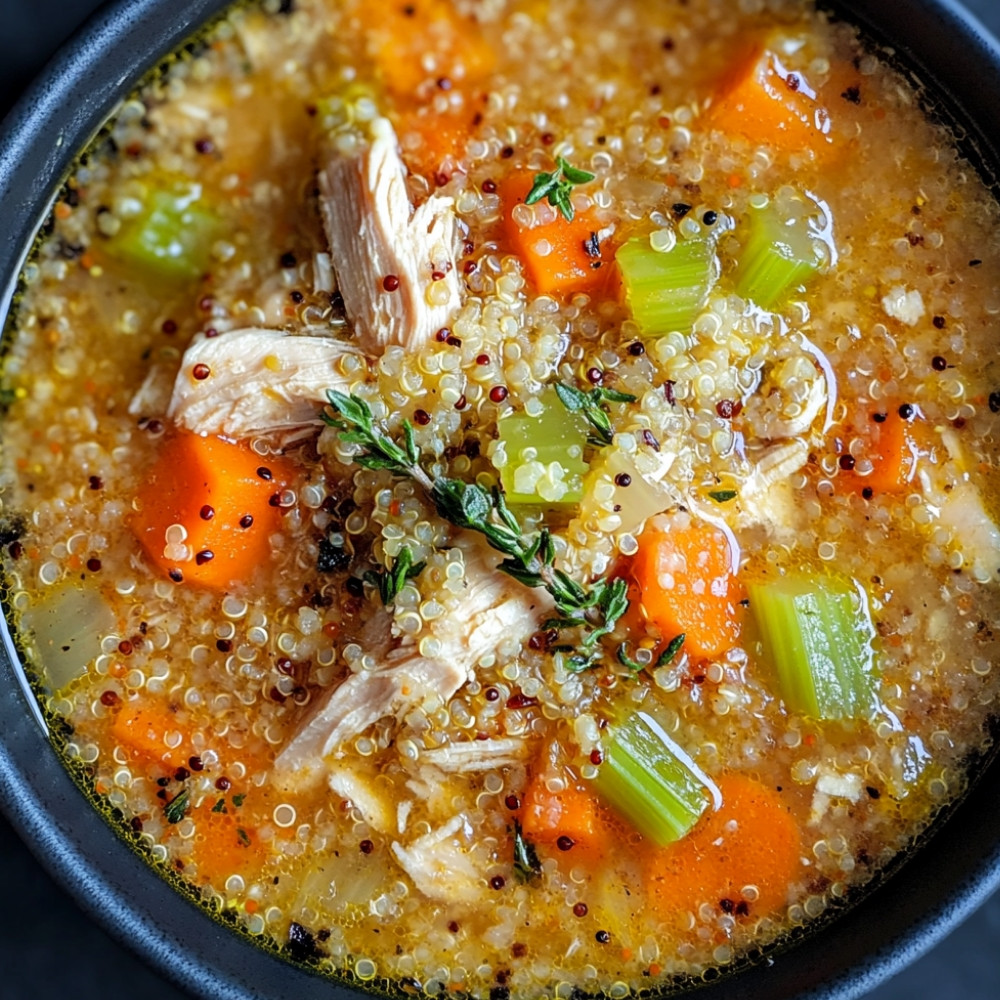 Zupa z kurczaka i quinoa