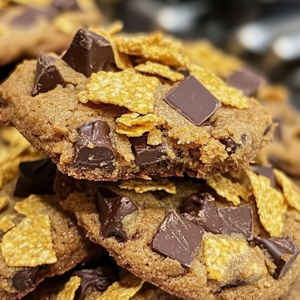 Ciasteczka czekoladowe z płatkami kukurydzianymi