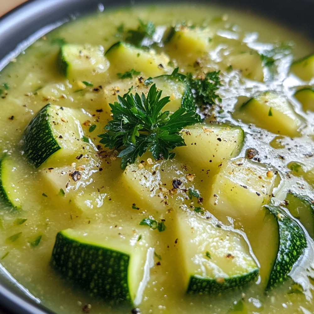 Zupa z cukinii z imbirem
