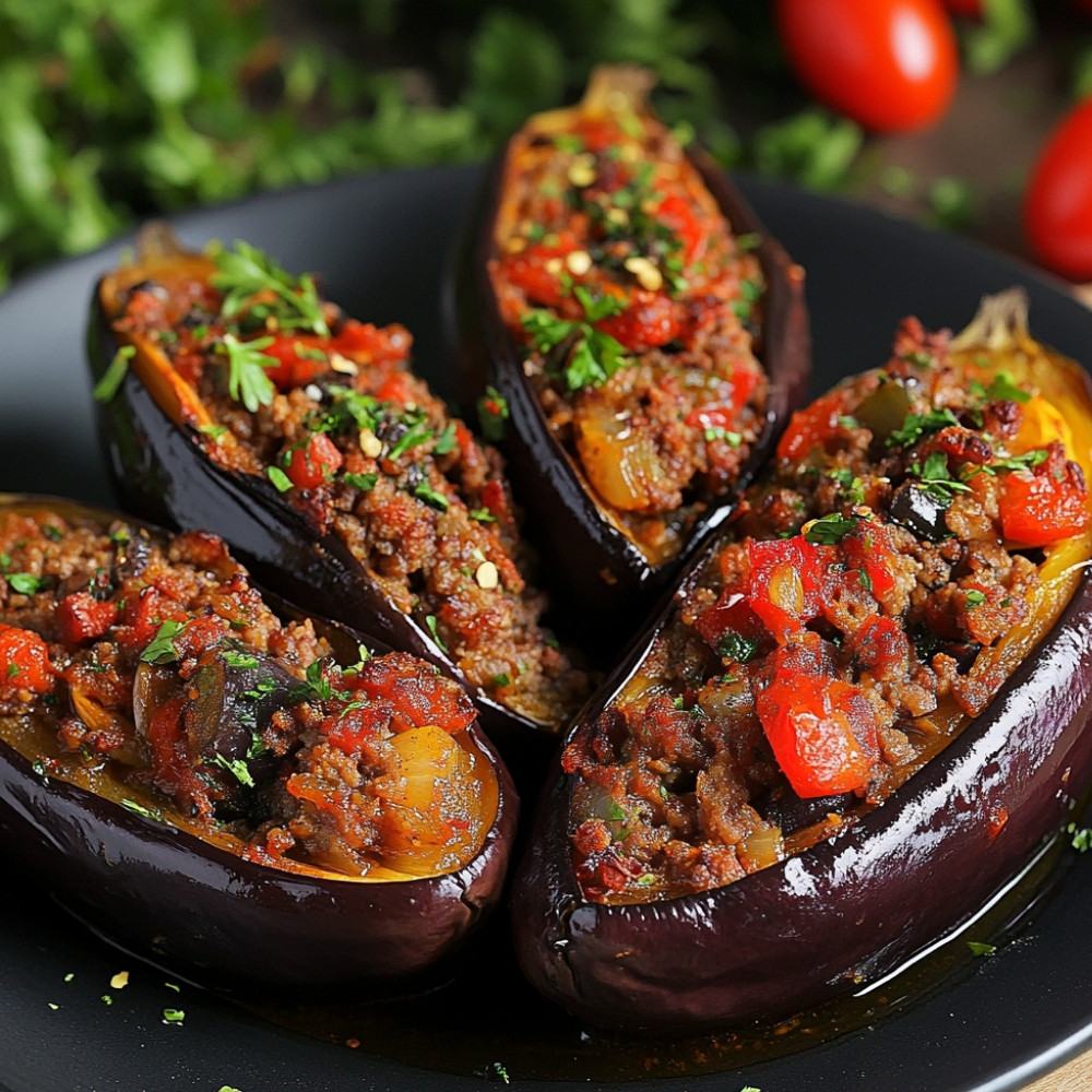 Bakłażany faszerowane po turecku