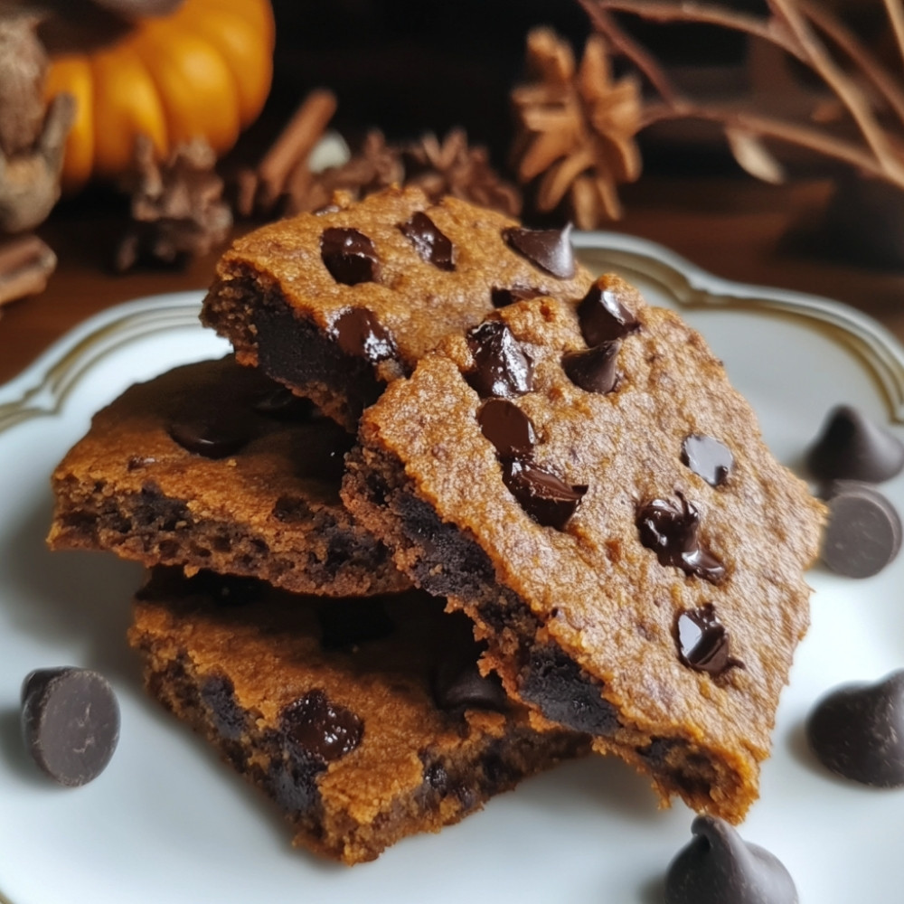 Ciastka z dyni i czekolady