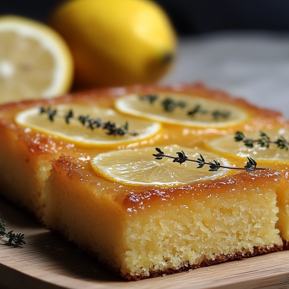 Ciasto cytrynowe z tymiankiem i jogurtem