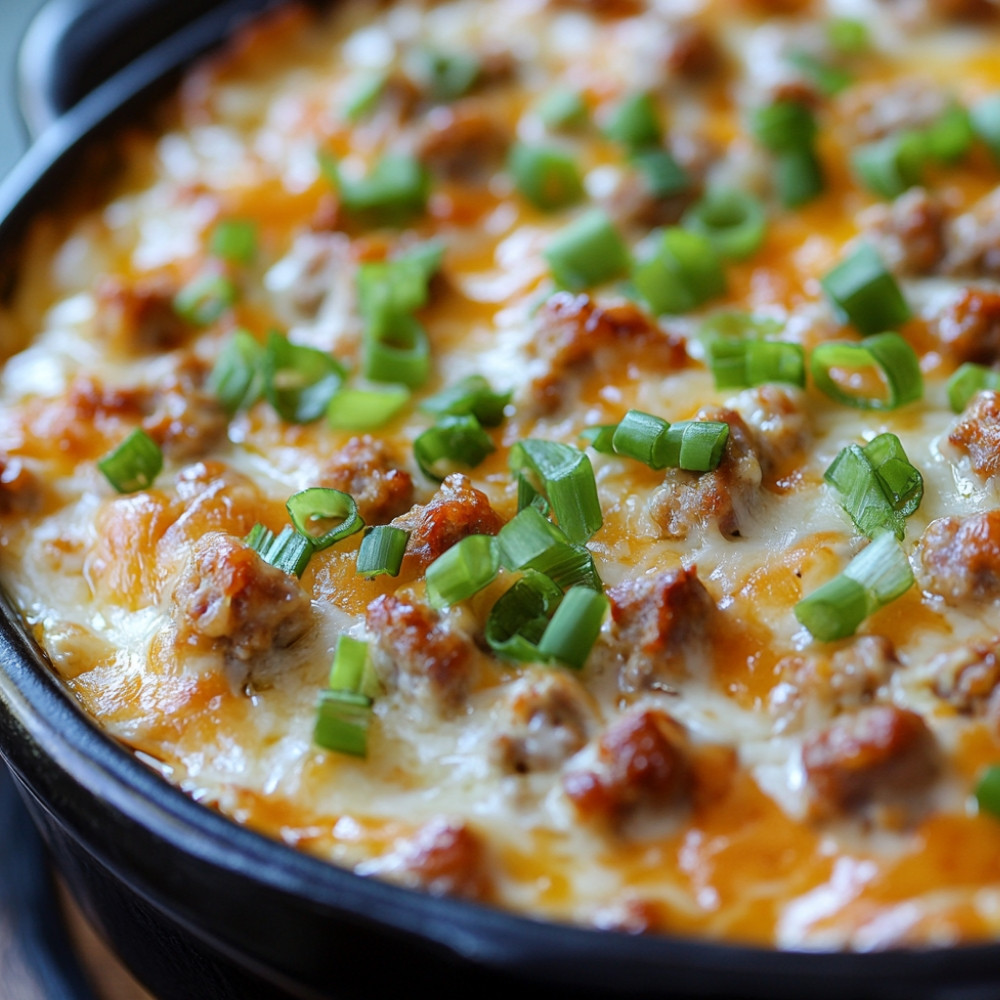 Dip z sera i kiełbasy