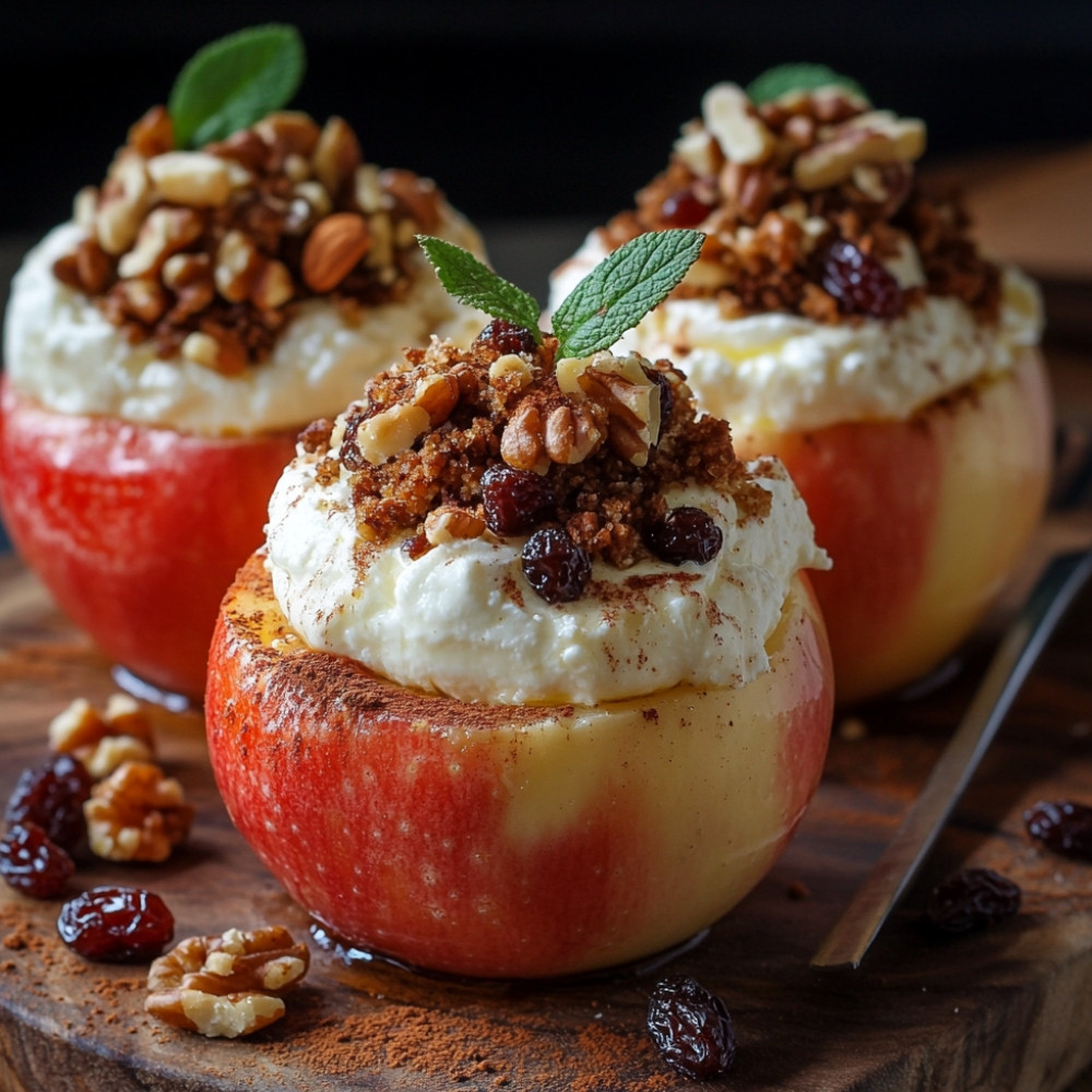 Faszerowane jabłka mascarpone