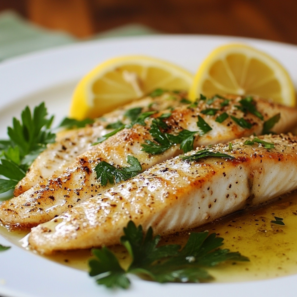 Filety rybne na liściach cytrynowca