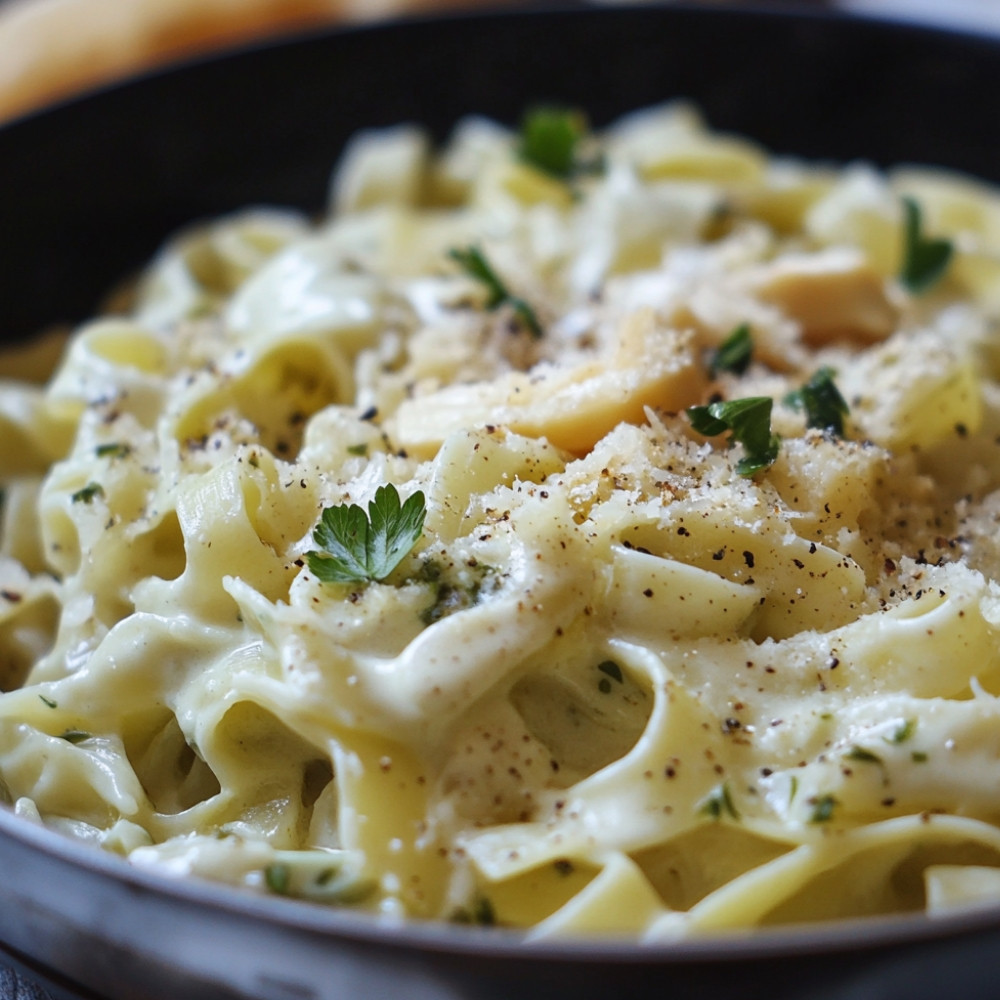 Makaron z zieloną kapustą i medalionem ardeńskim