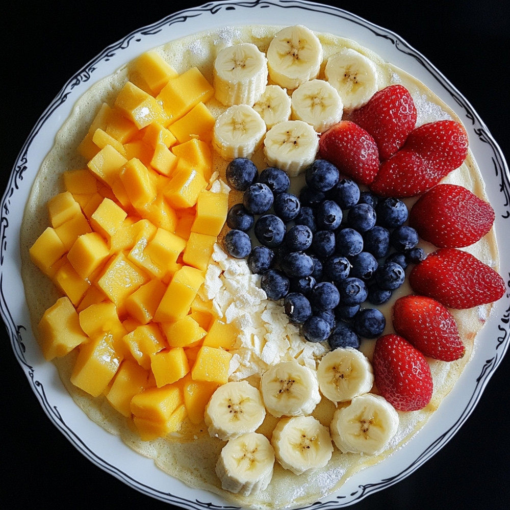 Naleśniki z serem białym i świeżymi owocami