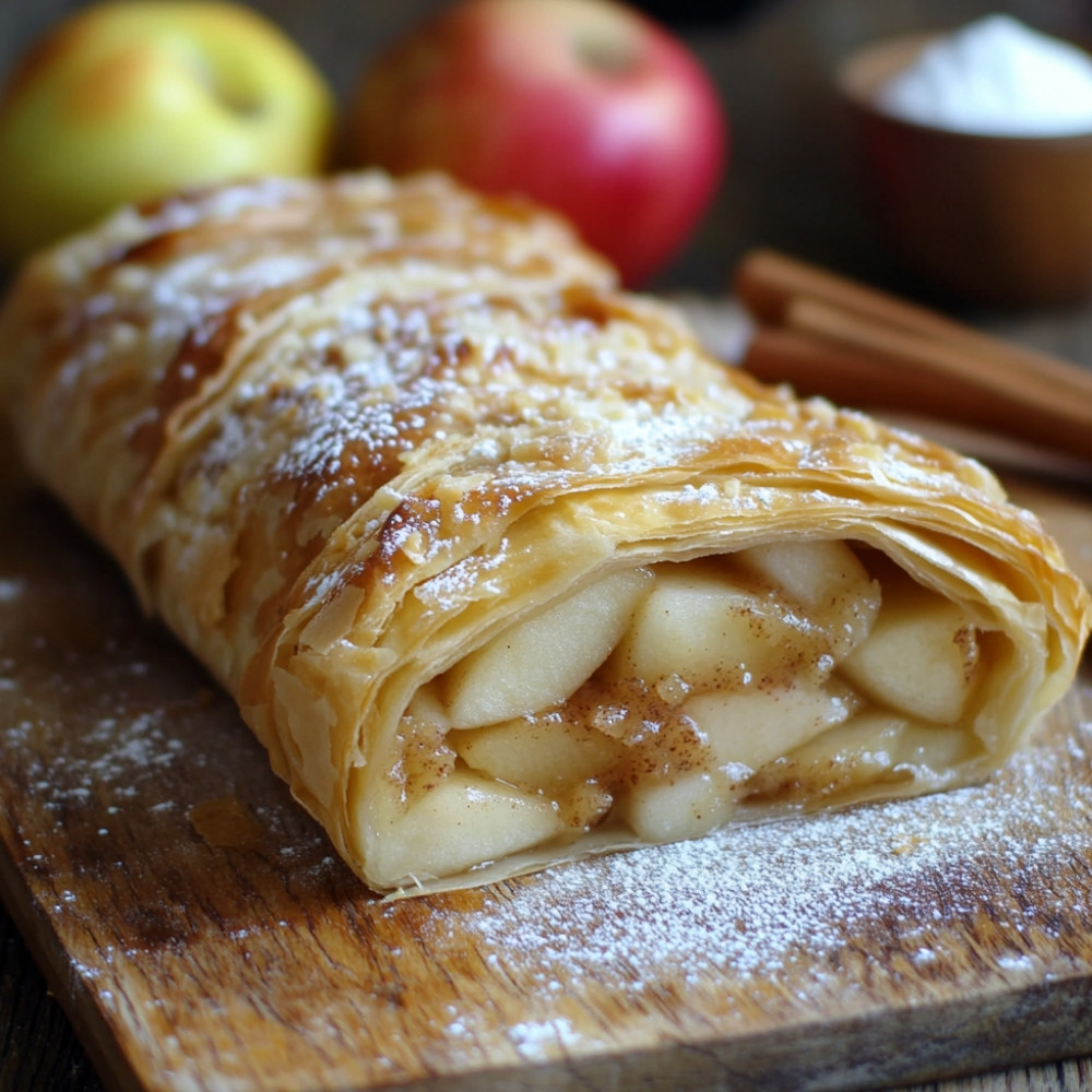 Strudel z jabłkami i gruszkami