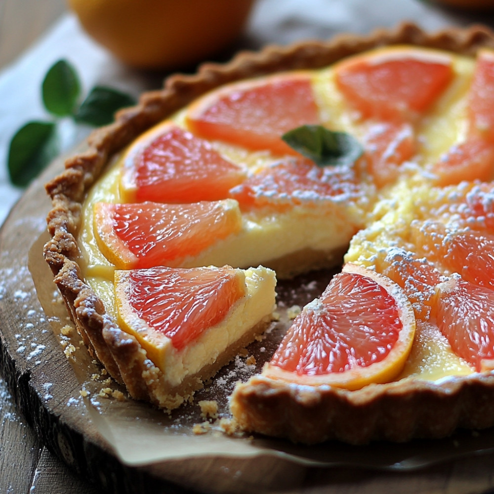 Tarta z serem białym i pomelo