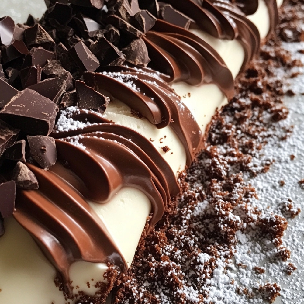 Tradycyjna bûche czekoladowa