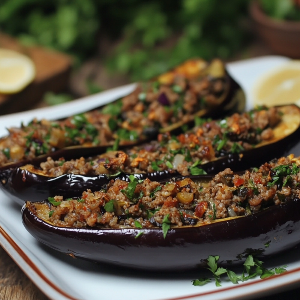 Bakłażany faszerowane po turecku
