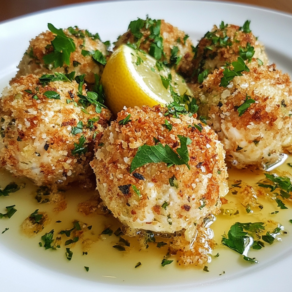 Boulettes de poisson aux herbes et citron confit