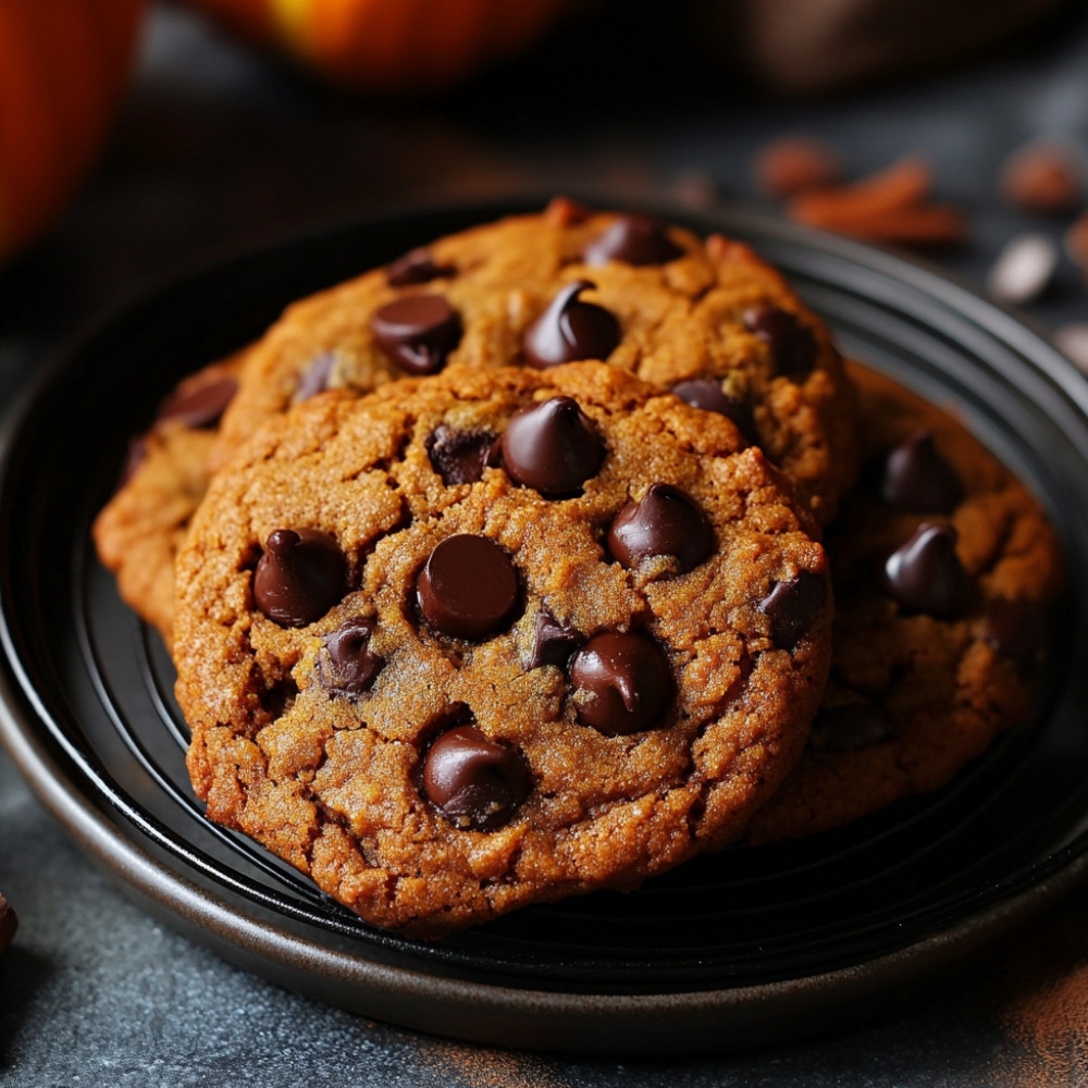 Ciastka z dyni i czekolady