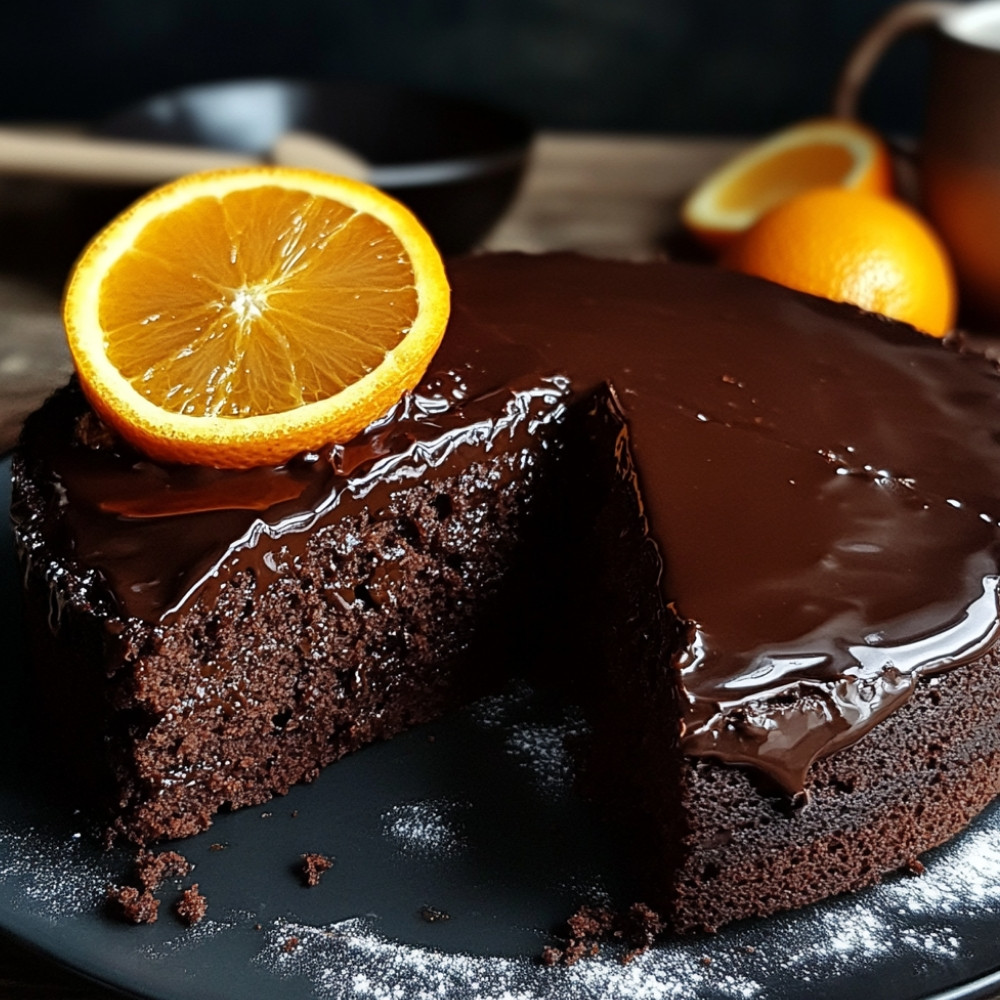 Ciasto czekoladowo-pomarańczowe