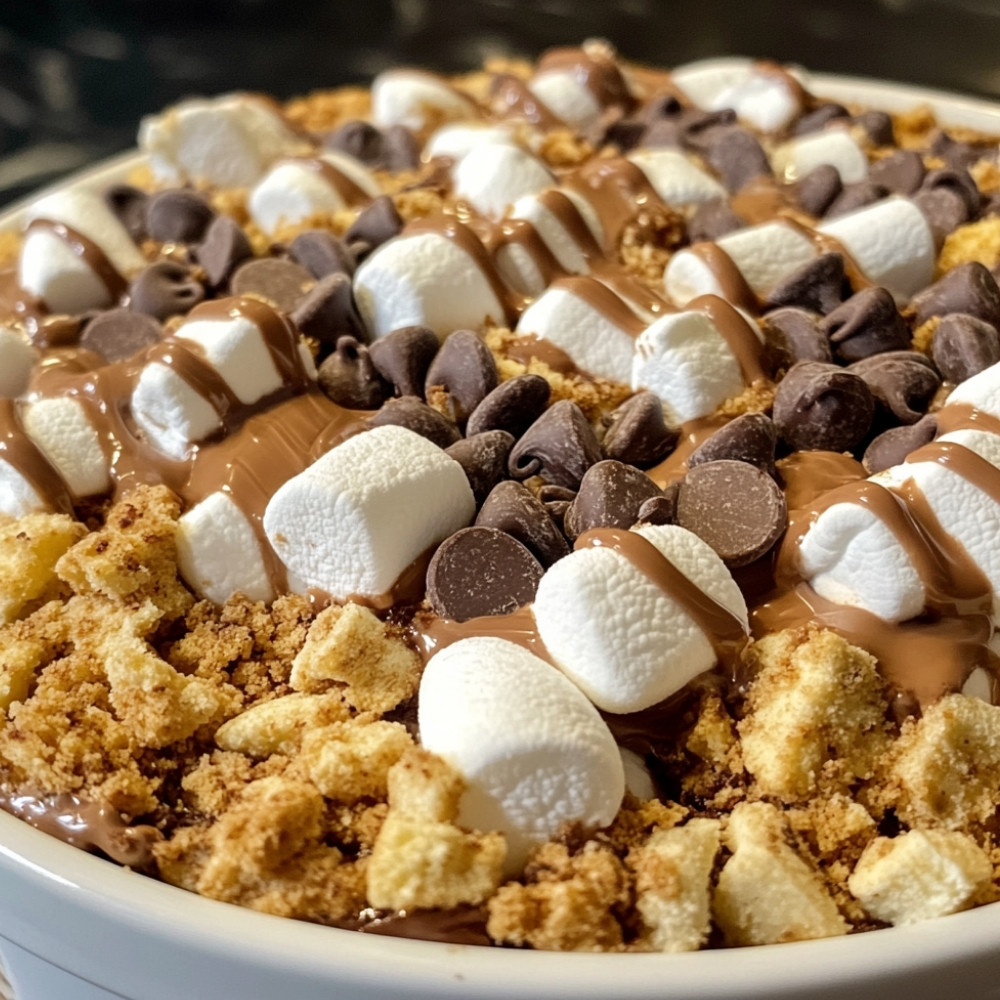 Ciasto pudding s’mores z wolnowaru