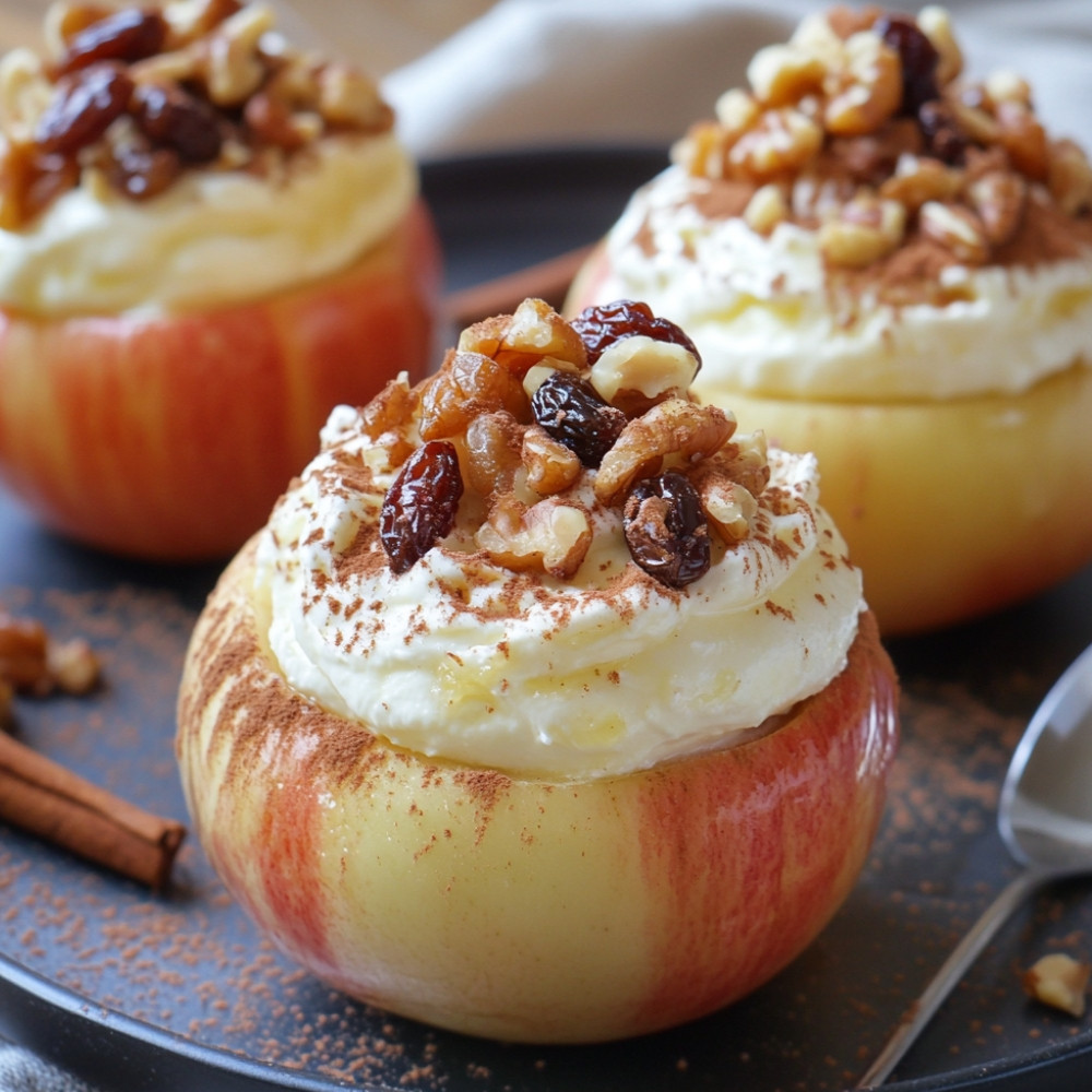 Faszerowane jabłka mascarpone