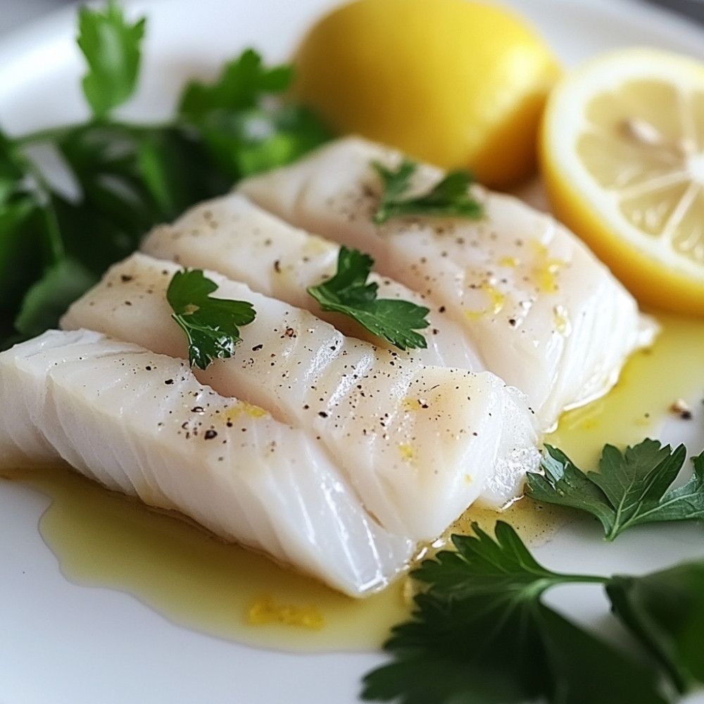 Filety rybne na liściach cytrynowca