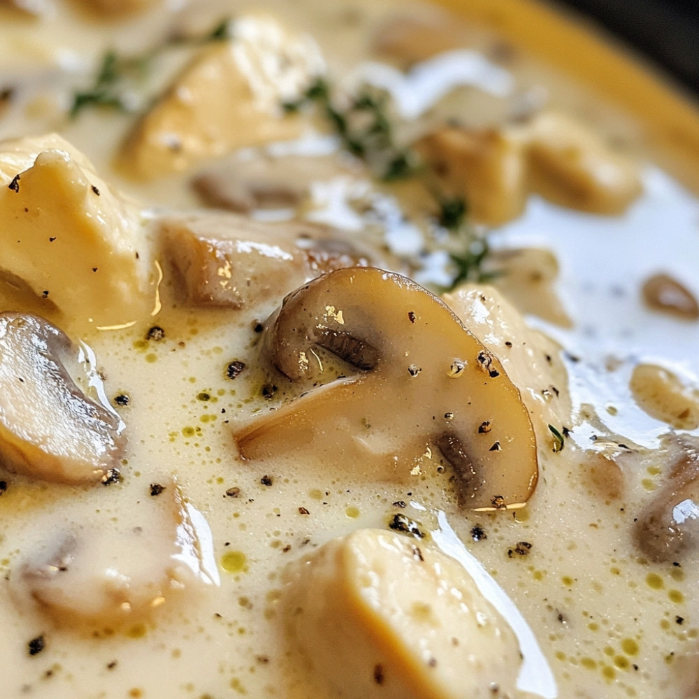 Kremowy gulasz z kurczaka