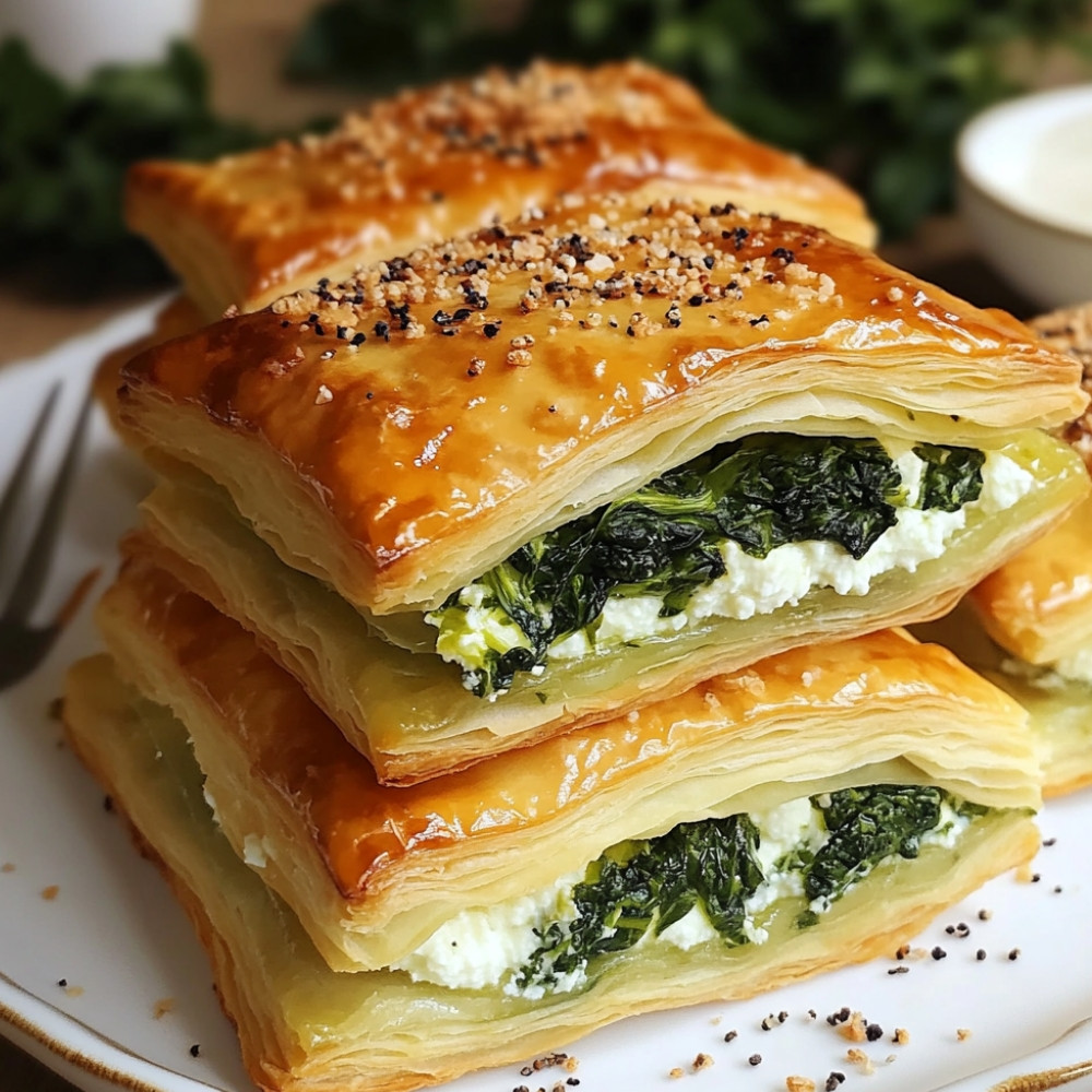 Małe bułeczki zapiekane z ricottą i szpinakiem