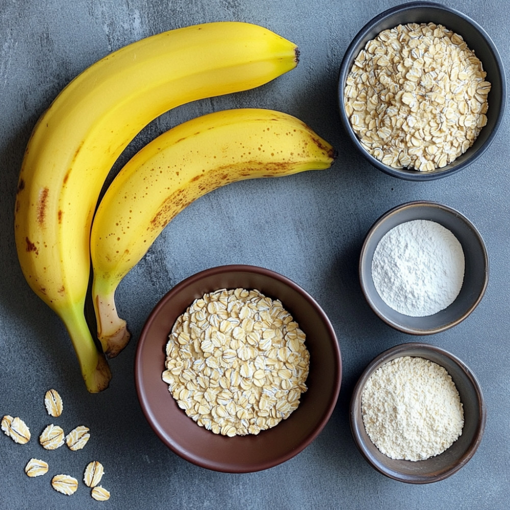 Placuszki bananowe z płatkami owsianymi