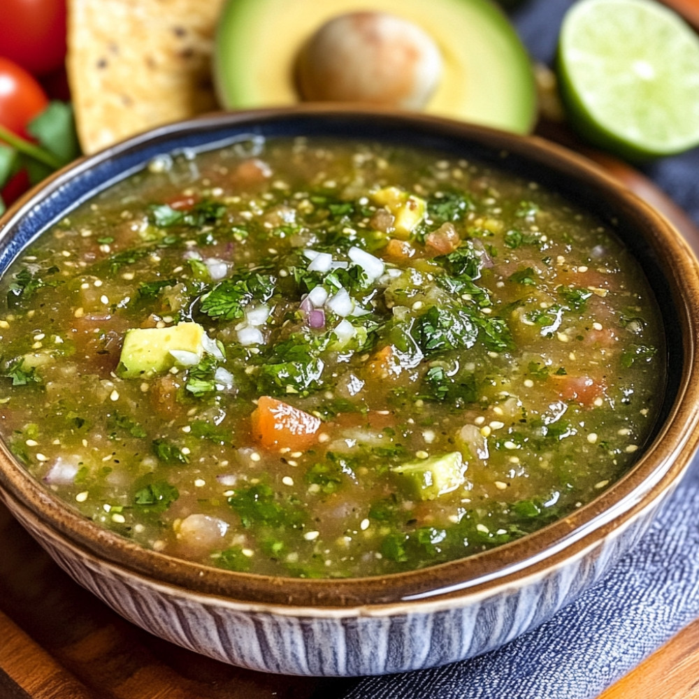 Salsa z awokado i poblano