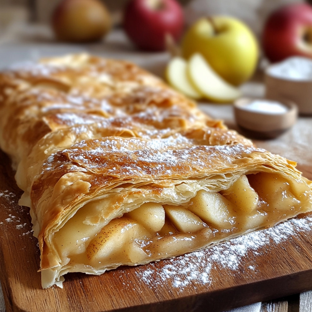 Strudel z jabłkami i gruszkami