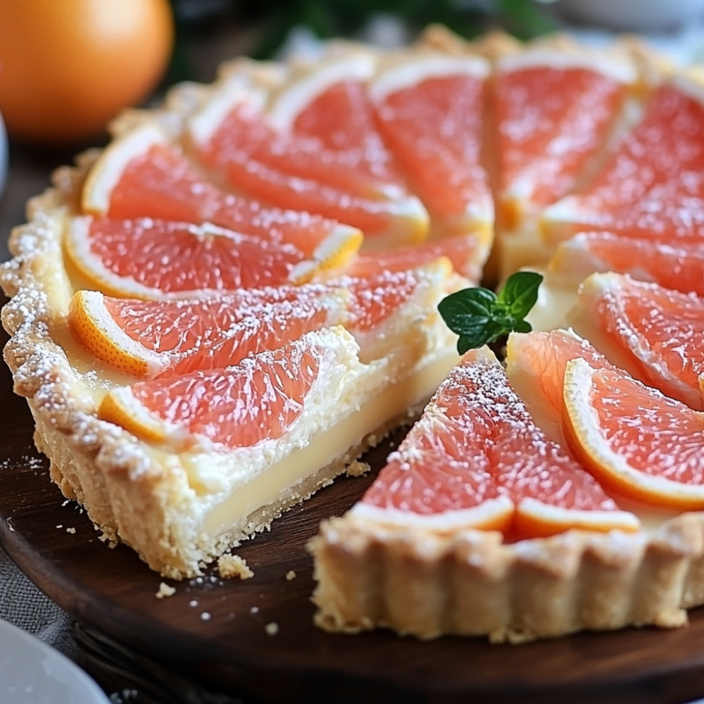 Tarta z serem białym i pomelo