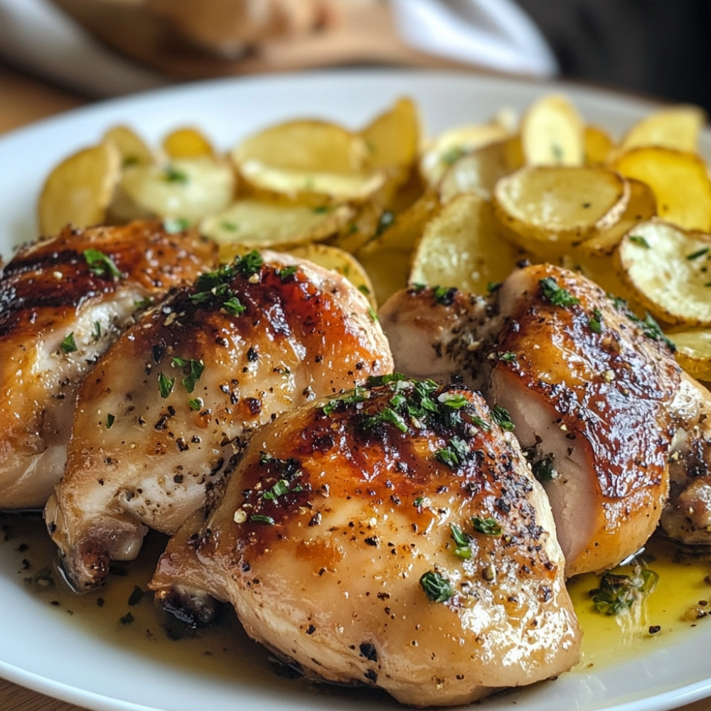 Udka kurczaka z chipsami