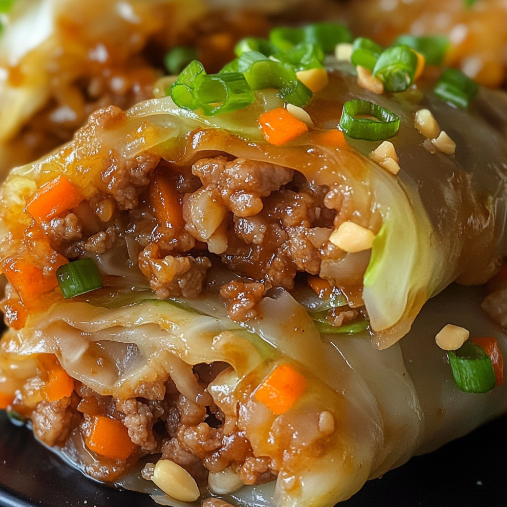 Zawijane mięso wołowe z kapustą