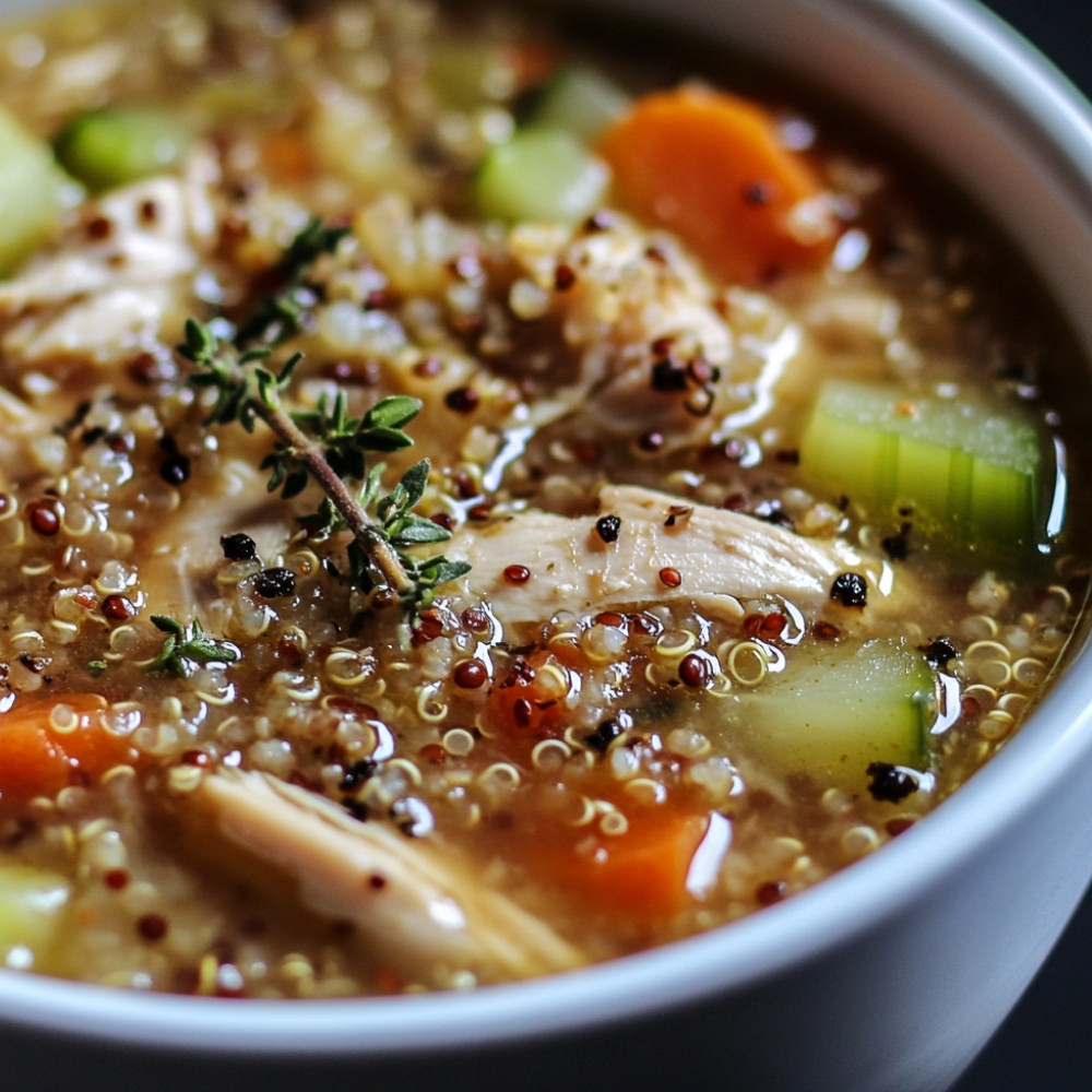 Zupa z kurczaka i quinoa