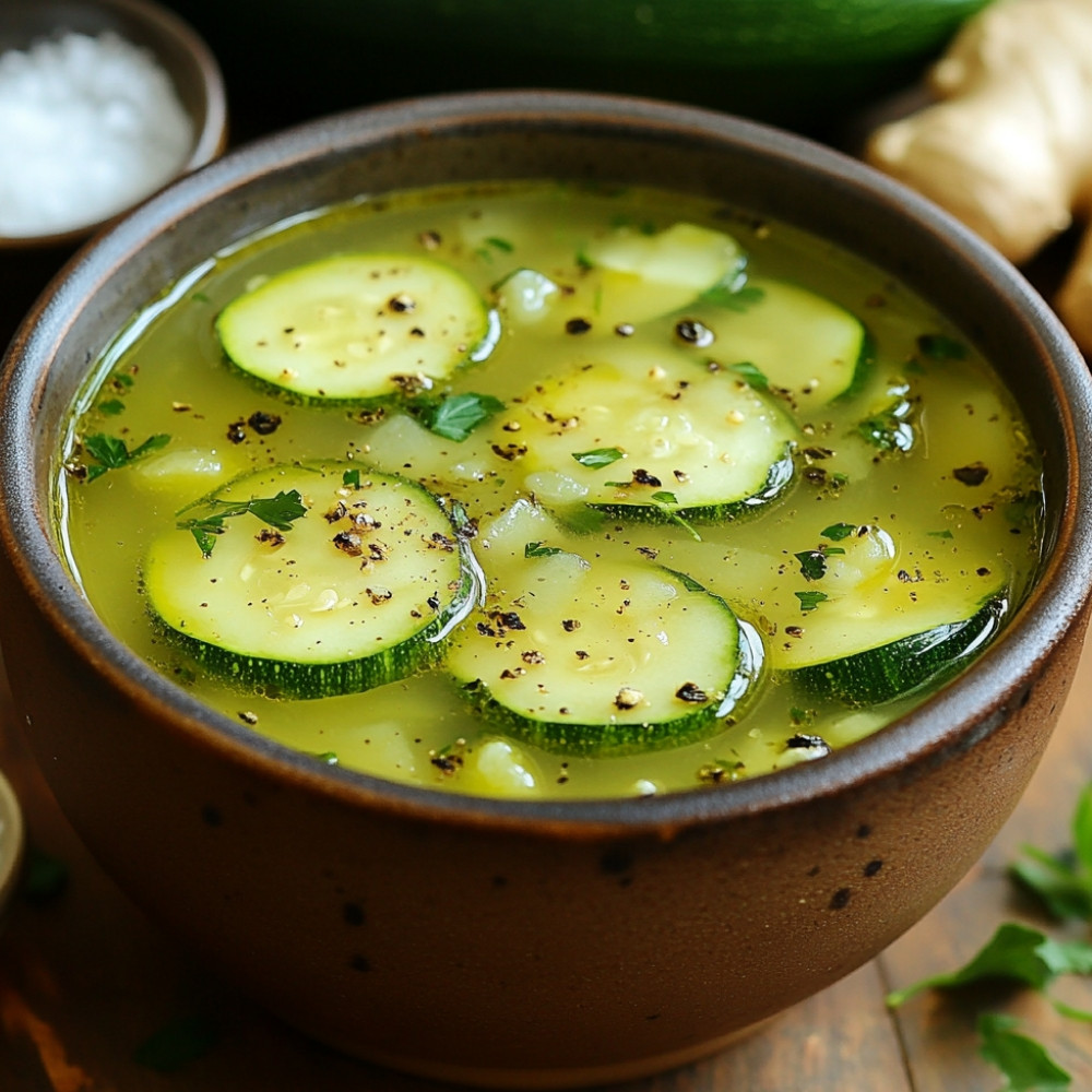 Zupa z cukinii z imbirem