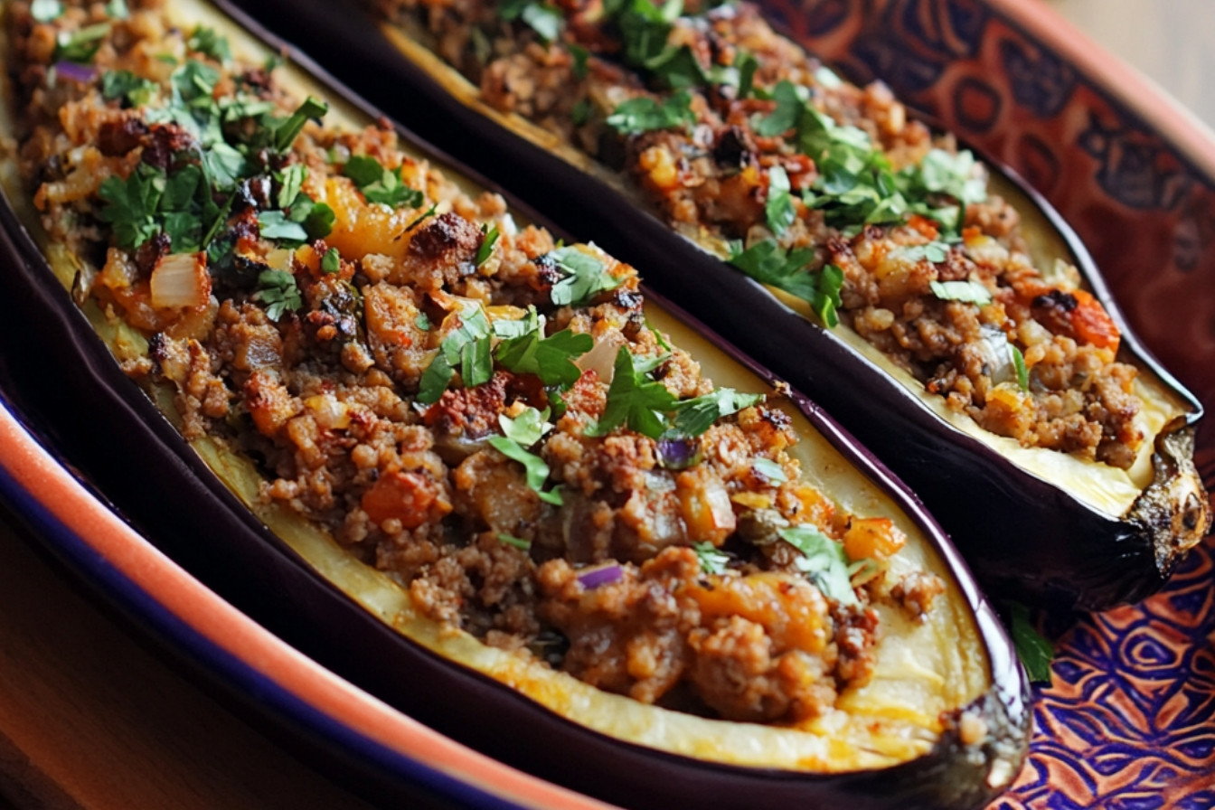 Bakłażany faszerowane po turecku