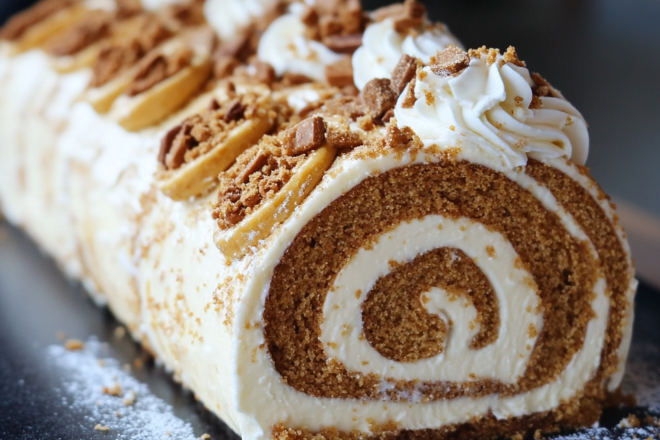 Bûche aux spéculoos