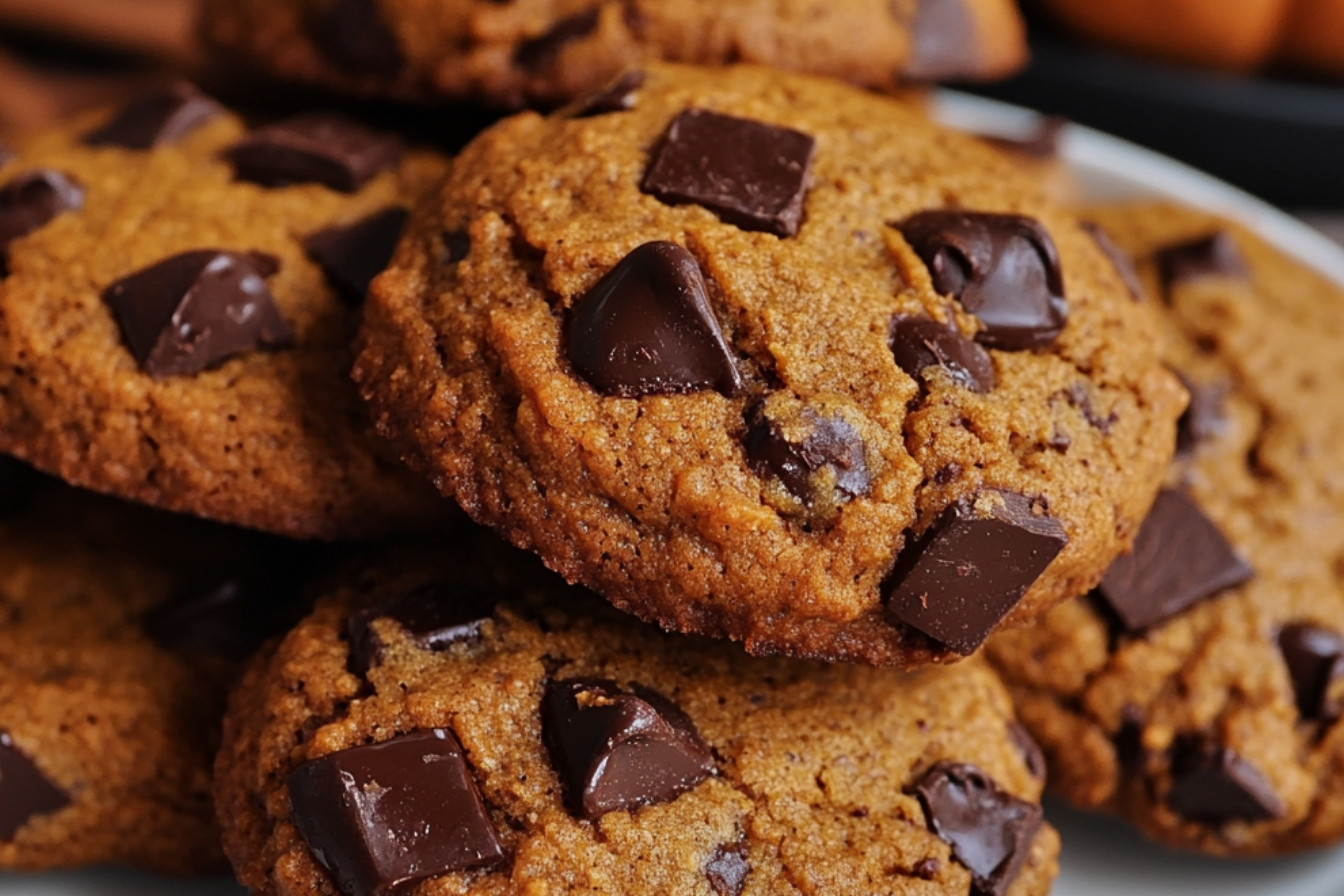 Ciastka z dyni i czekolady